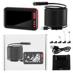 P20 4.3인치 화면 HD1080P 검사 내시경 8개 LED, 길이: 2m, 렌즈 직경: 8mm, 하드 라인, 길이: 2m, 하드 라인