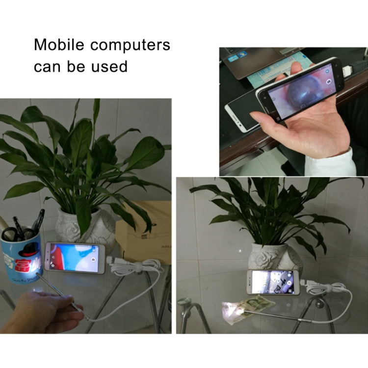 0.3 메가픽셀 USB 디지털 현미경, 6개 LED, 렌즈 직경: 4.9mm