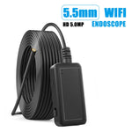 F220 5.5mm HD 5.0MP WIFI 내시경 검사 카메라 6개 LED, 길이: 5m, 길이: 5m