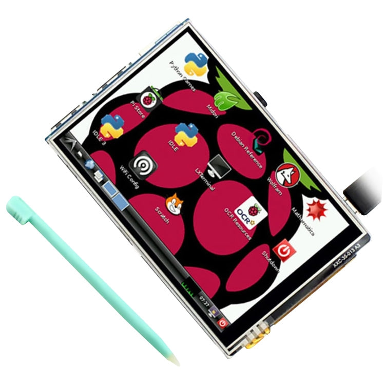 3.5인치 LCD TFT 터치스크린 디스플레이 터치 쉴드, 스타일러스 펜 포함, 라즈베리 파이용