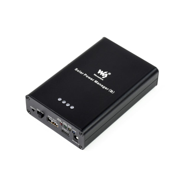 Waveshare 태양광 전원 관리자, 내장 10000mAh 리튬 폴리머 배터리, 6V~24V 태양광 패널 지원, 19799