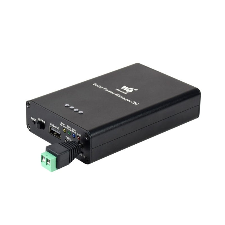 Waveshare 태양광 전원 관리자, 내장 10000mAh 리튬 폴리머 배터리, 6V~24V 태양광 패널 지원, 19799