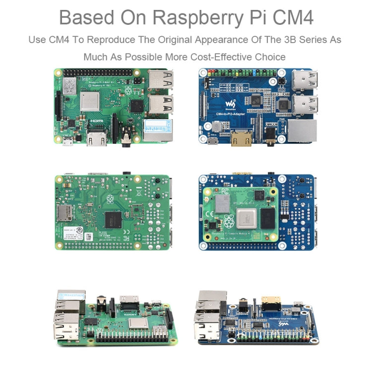 라즈베리 파이 CM4 to 3B 어댑터, 라즈베리 파이 3 모델 B/B+용, Pi CM4 to 3B