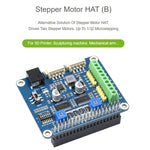 Waveshare HRB8825 스테퍼 모터 HAT 라즈베리 파이용, 두 개의 스테퍼 모터 구동, 최대 1/32 마이크로스테핑