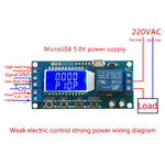 XY-LJ02 6-30V 마이크로 USB 디지털 LCD 디스플레이 타임 딜레이 릴레이 모듈 제어 타이머 스위치
