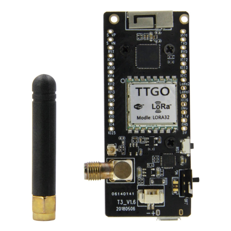TTGO LORA32 V2.1 ESP32 0.96인치 OLED 블루투스 WiFi 무선 모듈 915MHz SMA IP5306 모듈 안테나 포함, 915MHz