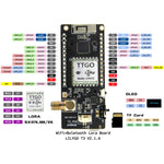 TTGO LORA32 V2.1 ESP32 0.96인치 OLED 블루투스 WiFi 무선 모듈 915MHz SMA IP5306 모듈 안테나 포함, 915MHz