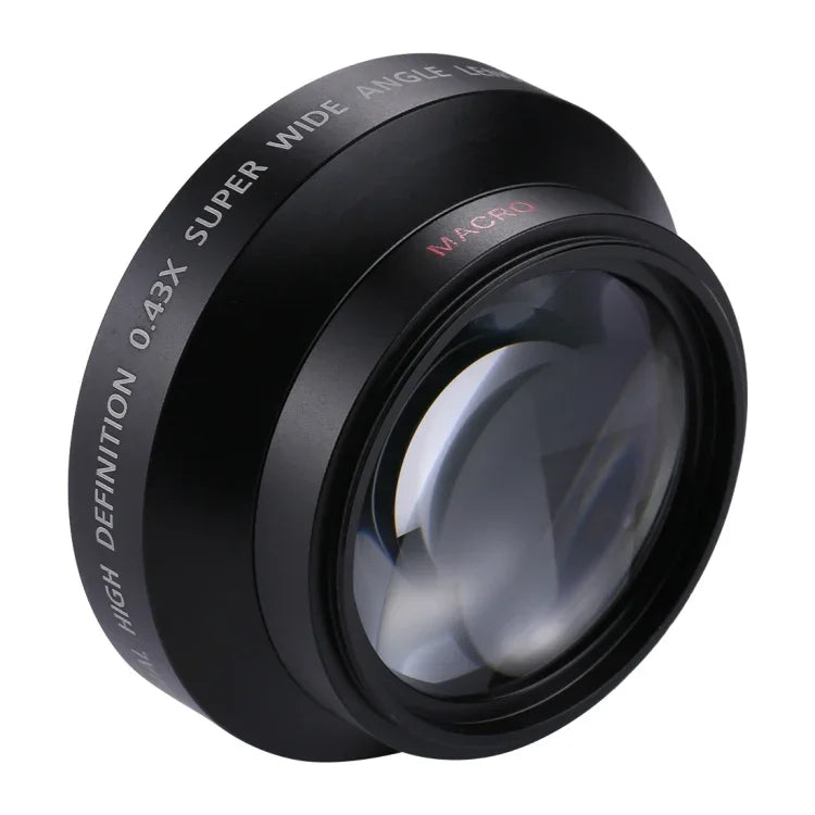 62mm 0.43X 슈퍼 와이드 앵글 렌즈 및 매크로 렌즈, 62mm