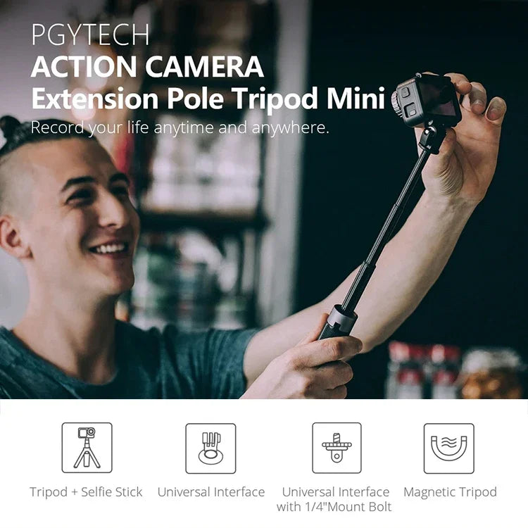 DJI Osmo Action용 PGYTECH P-GM-117 액션 카메라 삼각대 확장 셀피 스틱, P-GM-117