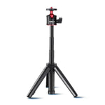 RUIGPRO 다기능 접이식 삼각대 홀더 셀피 모노포드 스틱 볼 헤드 포함 GoPro, Insta360, DJI 및 기타 액션 카메라용, 삼각대 모노포드