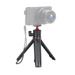 RUIGPRO 다기능 접이식 삼각대 홀더 셀피 모노포드 스틱 볼 헤드 포함 GoPro, Insta360, DJI 및 기타 액션 카메라용, 삼각대 모노포드