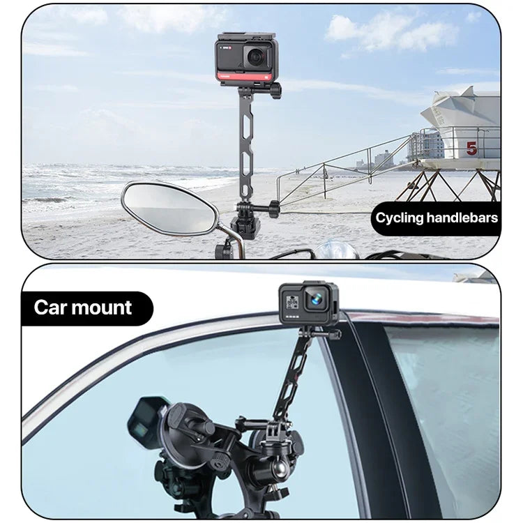 GoPro, Insta360, DJI 및 기타 액션 카메라용 알루미늄 확장 암 그립 익스텐더