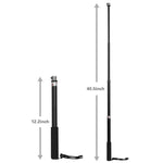 어댑터 포함 범용 알루미늄 합금 셀피 스틱, 길이: 25-75cm, 길이: 25-75cm