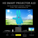 DH-A10 5.8인치 LCD 스크린 4200 루멘 1280 x 800P HD 스마트 프로젝터 리모컨 포함, 안드로이드 6.0 OS, WiFi, 블루투스, HDMIx2, USBx2, VGA, AV IN/RCA, RJ45, LAN 지원