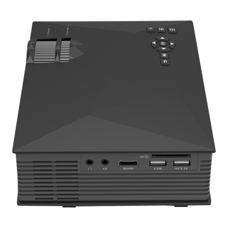 UC68 80ANSI 800x400 홈 시어터 멀티미디어 HD 1080P LED 프로젝터, USB/SD/HDMI/VGA/IR 지원, UC68 800x400