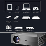 Vivibright F30 5.8인치 LCD 스크린 4200 루멘 1920 x 1080P 풀 HD 스마트 프로젝터 리모컨 포함, 오디오 출력 / SPDIF / AV 입력 / USB / HDMI 지원, F30 블랙