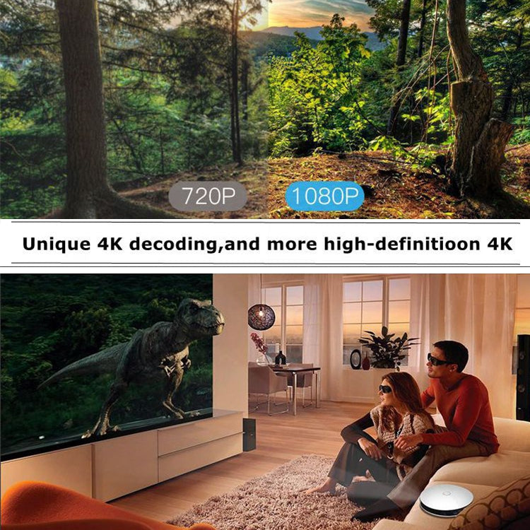 Wejoy DL-S9 220 루멘 1280x720 720P 안드로이드 6.0 HD 블루투스 WiFi 스마트 레이저 3D 프로젝터, HDMI / USB x 2 / TF 카드 지원