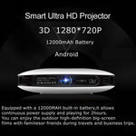 Wejoy DL-S9 220 루멘 1280x720 720P 안드로이드 6.0 HD 블루투스 WiFi 스마트 레이저 3D 프로젝터, HDMI / USB x 2 / TF 카드 지원