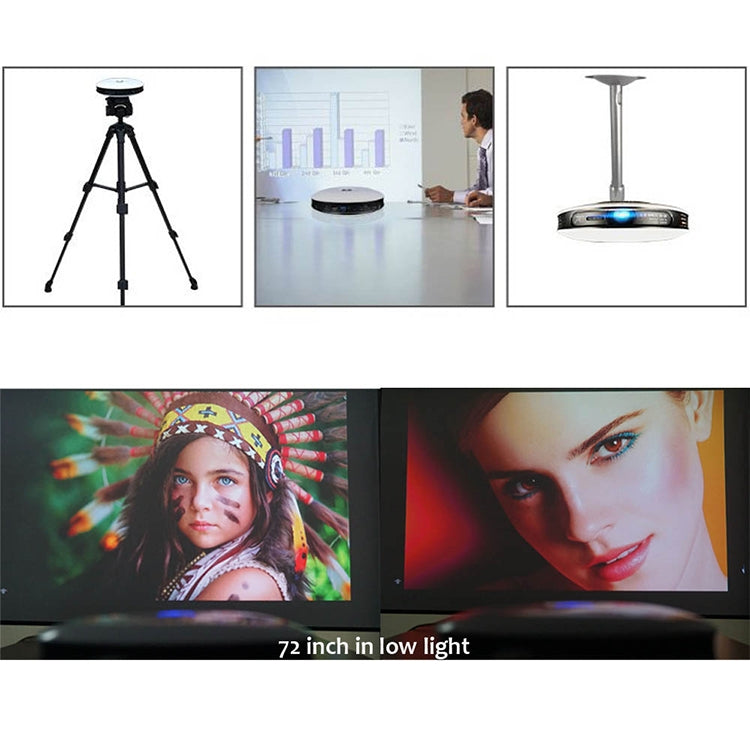 Wejoy DL-S9 220 루멘 1280x720 720P 안드로이드 6.0 HD 블루투스 WiFi 스마트 레이저 3D 프로젝터, HDMI / USB x 2 / TF 카드 지원