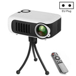 A2000 휴대용 프로젝터 800 루멘 LCD 홈 시어터 비디오 프로젝터, 1080P 지원, EU 플러그