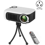 A2000 휴대용 프로젝터 800 루멘 LCD 홈 시어터 비디오 프로젝터, 1080P 지원, AU 플러그
