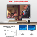 LY-40 1800 루멘 1280 x 800 홈 시어터 LED 프로젝터 리모컨 포함, EU 플러그, LY-40 EU 플러그