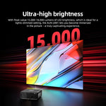 AUN U001 4K 18000 루멘 휴대용 홈 시어터 LED HD 디지털 프로젝터, 미국 플러그, 영국 플러그, 호주 플러그