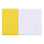YG-300 0.8-2M 24-60인치 400-600 루멘 LED 프로젝터 HD 홈 시어터 3-in-1 비디오 변환 케이블 및 리모컨 포함, 크기: 12.6 x 8.6 x 4.6 cm, EU 플러그