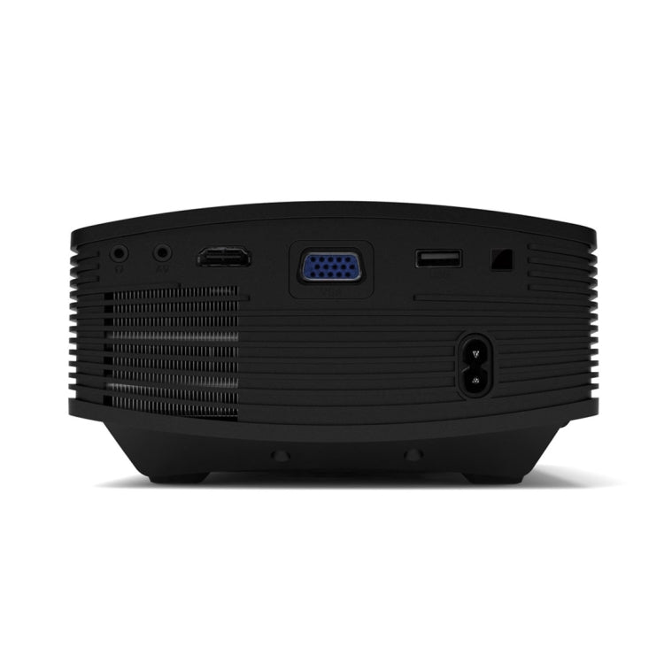 YG510 1200 럭스 800*480 LED 프로젝터 HD 홈 시어터, HDMI, VGA, AV, TF, USB 지원, YG510 블랙