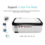 Wejoy L6 5인치 200 ANSI 루멘 1920 x 1080P 안드로이드 6.0 HD 블루투스 4.0 WiFi HD 스마트 프로젝터, AV / VGA / HDMI / 2 x USB / RJ45 지원, 1G+8G, 안드로이드 6.0