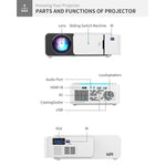 T5 100ANSI 루멘 800x400 해상도 480P LED+LCD 기술 스마트 프로젝터, HDMI / SD 카드 / 2 x USB / 오디오 3.5mm 지원, 일반 버전, 일반 버전