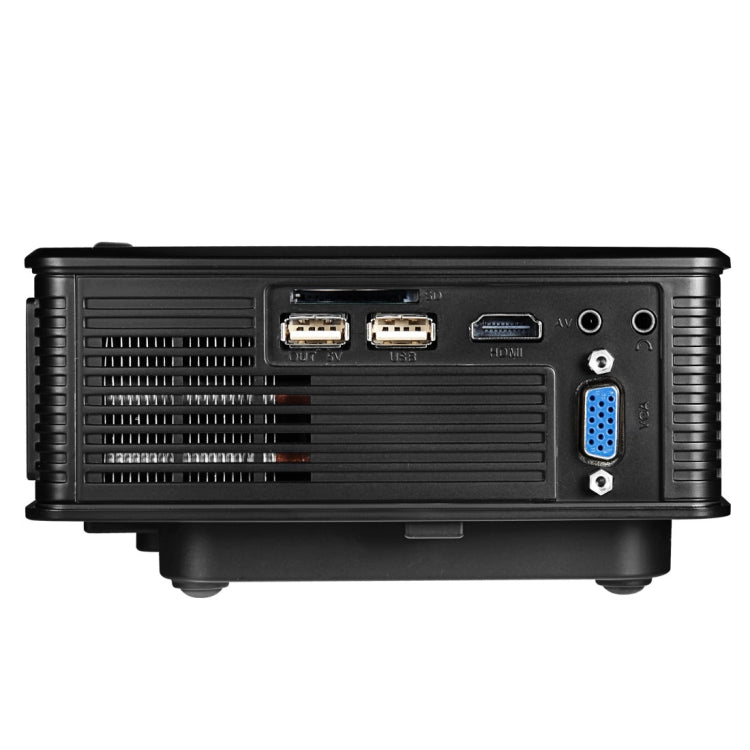 LY-50 1800 루멘 1280x800 홈 시어터 LED 프로젝터 리모컨 포함, AV & USB & VGA & HDMI 지원, LY-50