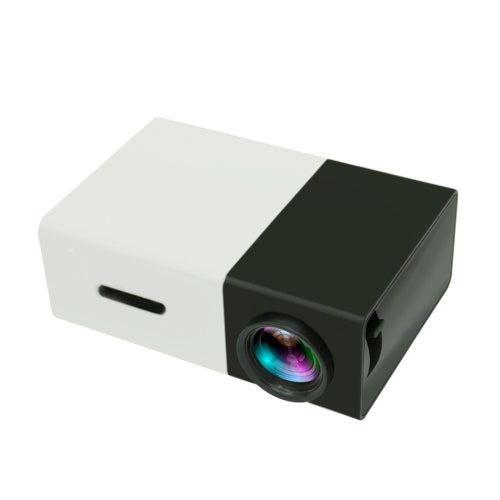 YG300 400루멘 휴대용 미니 홈 시어터 LED 프로젝터 리모컨 포함, HDMI, AV, SD, USB 인터페이스 지원