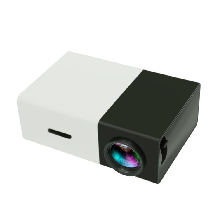 YG300 400루멘 휴대용 미니 홈 시어터 LED 프로젝터 리모컨 포함, HDMI, AV, SD, USB 인터페이스 지원