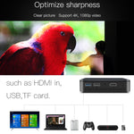 D13 2+16G 854 x 480 안드로이드 7.1.2 미니 포켓 프로젝터 4K DLP 스마트 핸드헬드 LED WiFi 홈 시어터 프로젝터, USB / TF / HDMI 지원