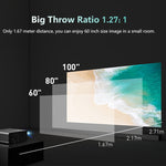 RD825 1280x720 2200루멘 미니 LED 프로젝터 홈 시어터, HDMI & AV & VGA & USB 지원, 모바일 폰 버전, 모바일 폰 버전