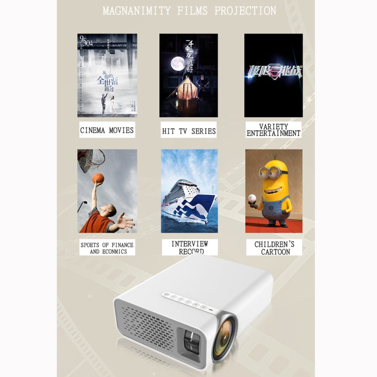 YG520 800x480 1800루멘 미니 LED 프로젝터 홈 시어터, HDMI & AV & SD & USB & VGA 지원, 모바일 폰 버전, 모바일 폰 버전
