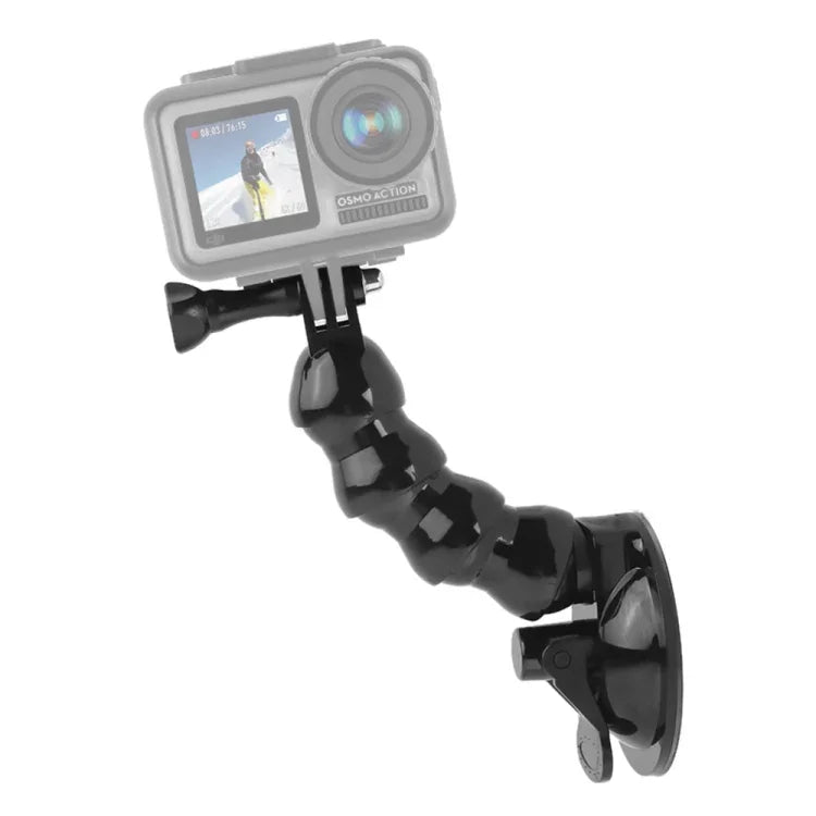 GoPro, Insta360, DJI 및 기타 액션 카메라용 흡착 컵 조 플렉스 클램프 마운트, 조 플렉스 클램프