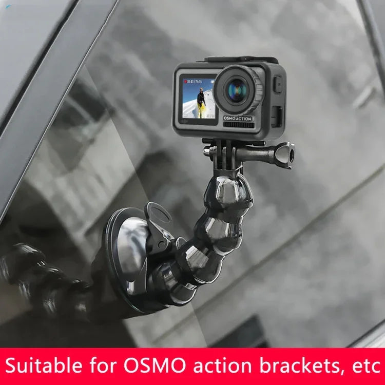 GoPro, Insta360, DJI 및 기타 액션 카메라용 흡착 컵 조 플렉스 클램프 마운트, 조 플렉스 클램프