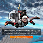 RUIGPRO 360도 회전 백팩 Rec-마운트 클립 클램프 마운트 및 나사 포함, GoPro, Insta360, DJI 및 기타 액션 카메라용, 360도 회전 클립