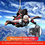 RUIGPRO 360도 회전 백팩 Rec-마운트 클립 클램프 마운트 및 나사 포함, GoPro, Insta360, DJI 및 기타 액션 카메라용, 360도 회전 클립