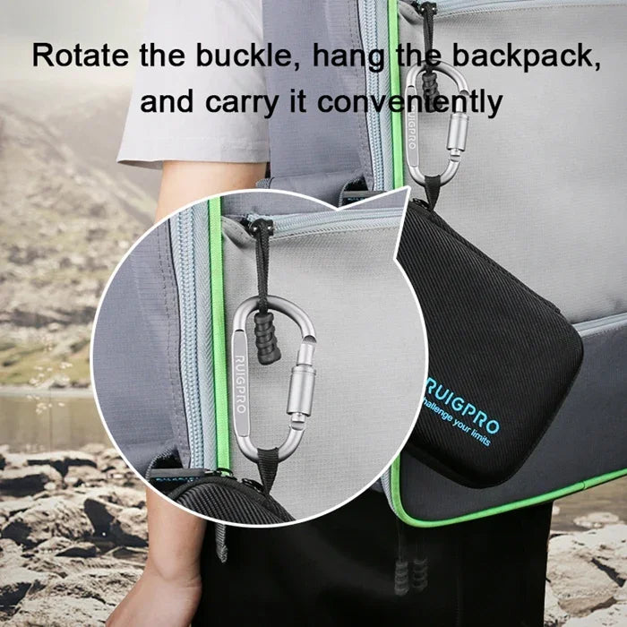 RUIGPRO 충격 방수 휴대용 케이스 박스 DJI Osmo Action용, 크기: 28cm x 19.7cm x 6.8cm, 중형