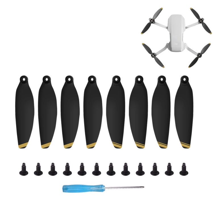 8개 세트 Sunnylife 4726F 저소음 퀵 릴리스 윙 프로펠러 DJI Mavic Mini 1용, DJI Mavic Mini 1 실버용, DJI Mavic Mini 1 골드용