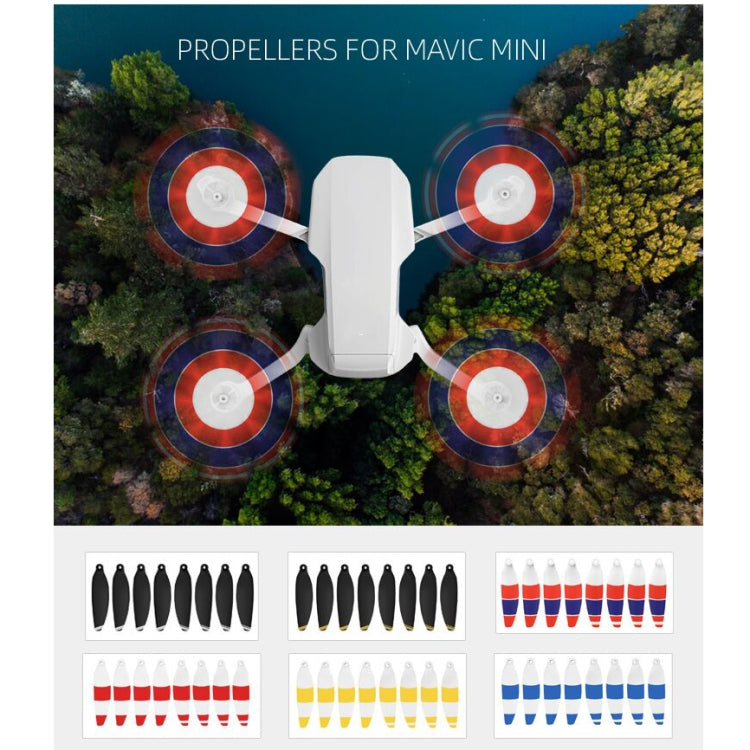 8개 세트 Sunnylife 4726F-CS 저소음 퀵 릴리스 윙 프로펠러 드론 액세서리 DJI Mavic Mini용, 4726F-CS (옐로우), 4726F-CS (블루), 4726F-CS (레드)