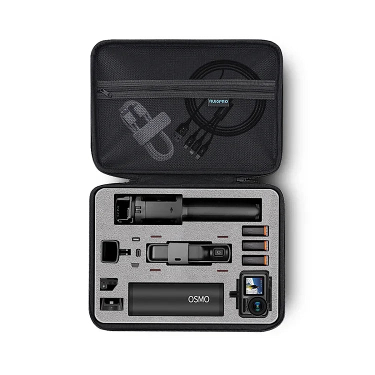 RUIGPRO Oxford 방수 보관 박스 케이스 가방 DJI OSMO Pocket 짐벌 카메라 / OSMO Action용, 크기: 30.2x20.8x7.2cm, RG52