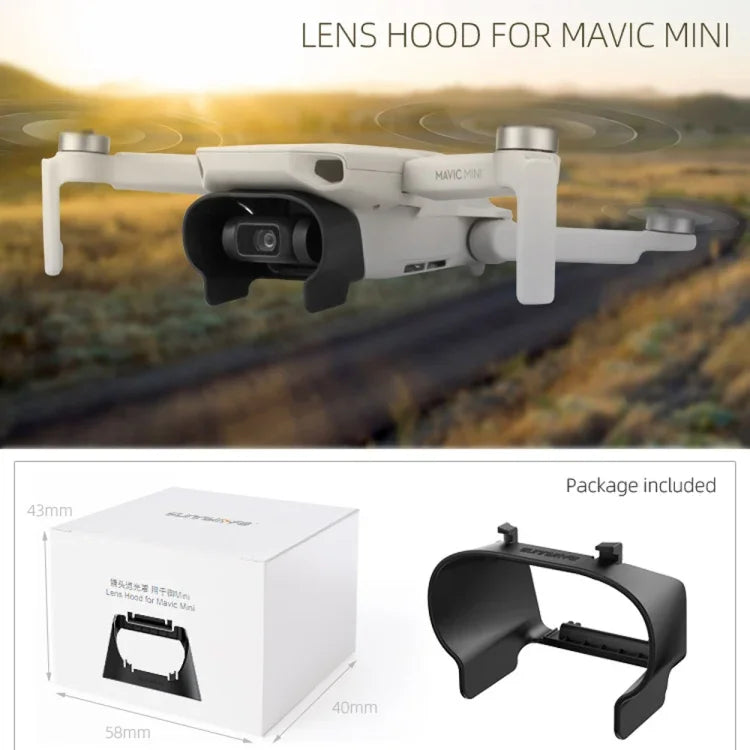 Sunnylife MM-Q9264 카메라 렌즈 선쉐이드 눈부심 방지 후드 DJI Mavic mini / Mini 4K / DJI Mini 2 SE용, DJI Mavic mini용