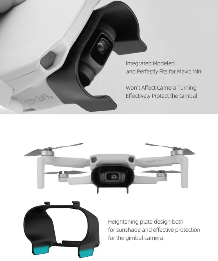 Sunnylife MM-Q9264 카메라 렌즈 선쉐이드 눈부심 방지 후드 DJI Mavic mini / Mini 4K / DJI Mini 2 SE용, DJI Mavic mini용