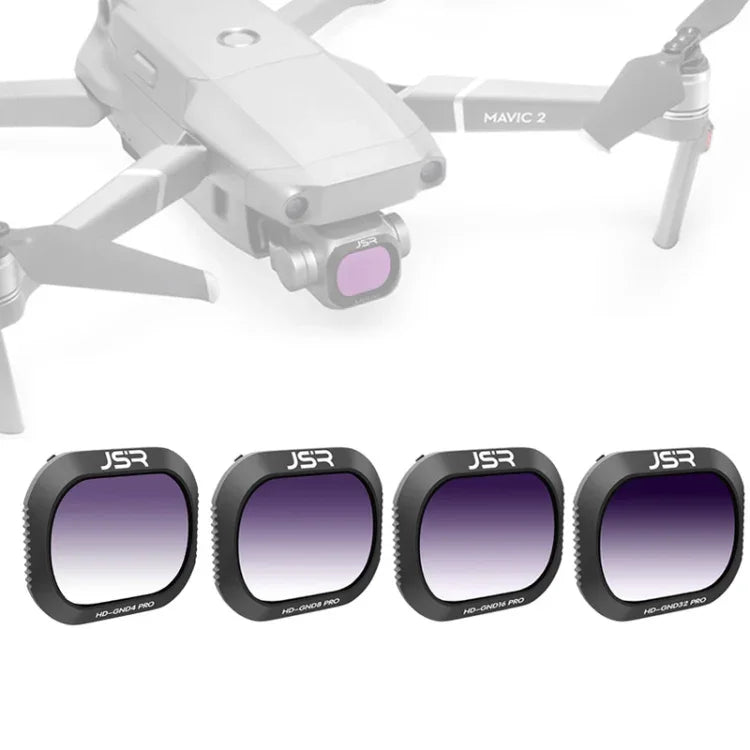 JSR 드론 4-in-1 그라데이션 GND4+GND8+GND16+GND32 렌즈 필터 DJI MAVIC 2 Pro용, GND4+GND8+GND16+GND32