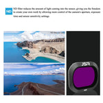 JSR 드론 3-in-1 ND4+ND8+ND16 렌즈 필터 DJI MAVIC 2 Pro용, ND4+ND8+ND16