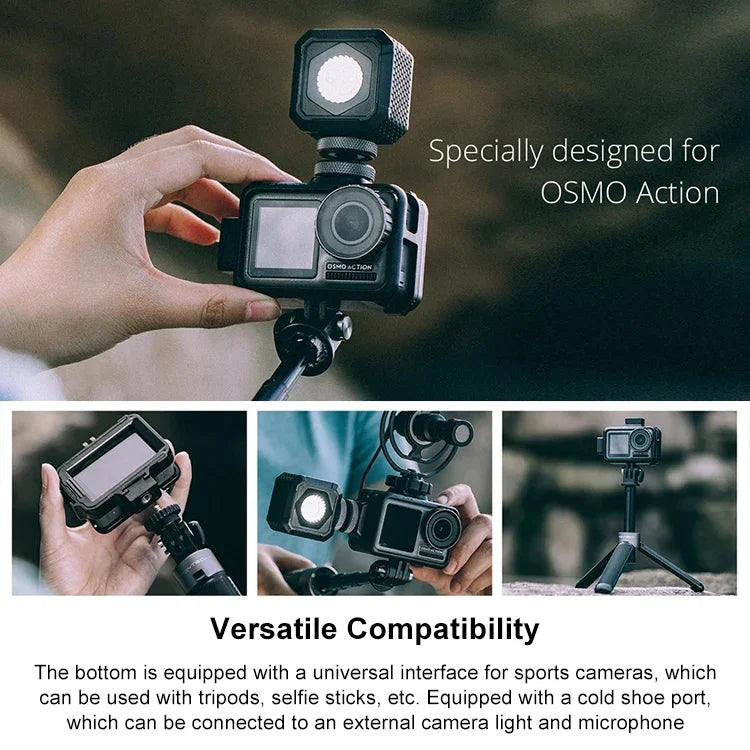 PGYTECH P-11B-010 스포츠 카메라 래빗 케이지 액세서리 브이로그 DJI Osmo Action용